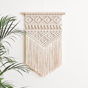 Macrame PATTERN - PDF écrit et guide des nœuds - suspension murale en macramé diy - téléchargement numérique comment tutoriel - JOSIE