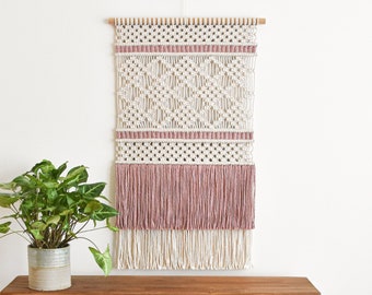 Macrame PATTERN - Written PDF and Knot Guide - diy macrame wall hanging -  digital download how to tutorial - MILLIE