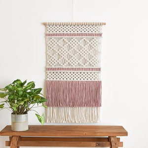 Macrame PATROON - Geschreven PDF en Knot Guide - diy macrame muur opknoping - digitale download how to tutorial - MILLIE
