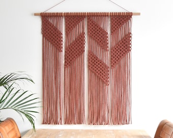 Macrame PATTERN - Written PDF and Knot Guide - diy macrame wall hanging -  digital download how to tutorial - CORAL