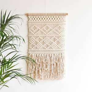 Macrame PATTERN - Written PDF and Knot Guide - diy macrame wall hanging - digital download how to tutorial - NORAH