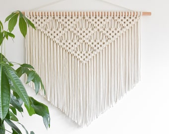 PATRÓN de macramé - PDF escrito y guía de nudos - colgante de pared de macramé diy - descarga digital cómo hacer tutorial - CITRINE