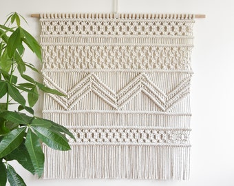 Macrame PATTERN - Written PDF and Knot Guide - diy macrame wall hanging -  digital download how to tutorial - ROCKS