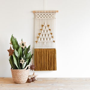 Macrame PATTERN - Written PDF and Knot Guide - diy macrame wall hanging -  digital download how to tutorial - Christmas Tree Decoration