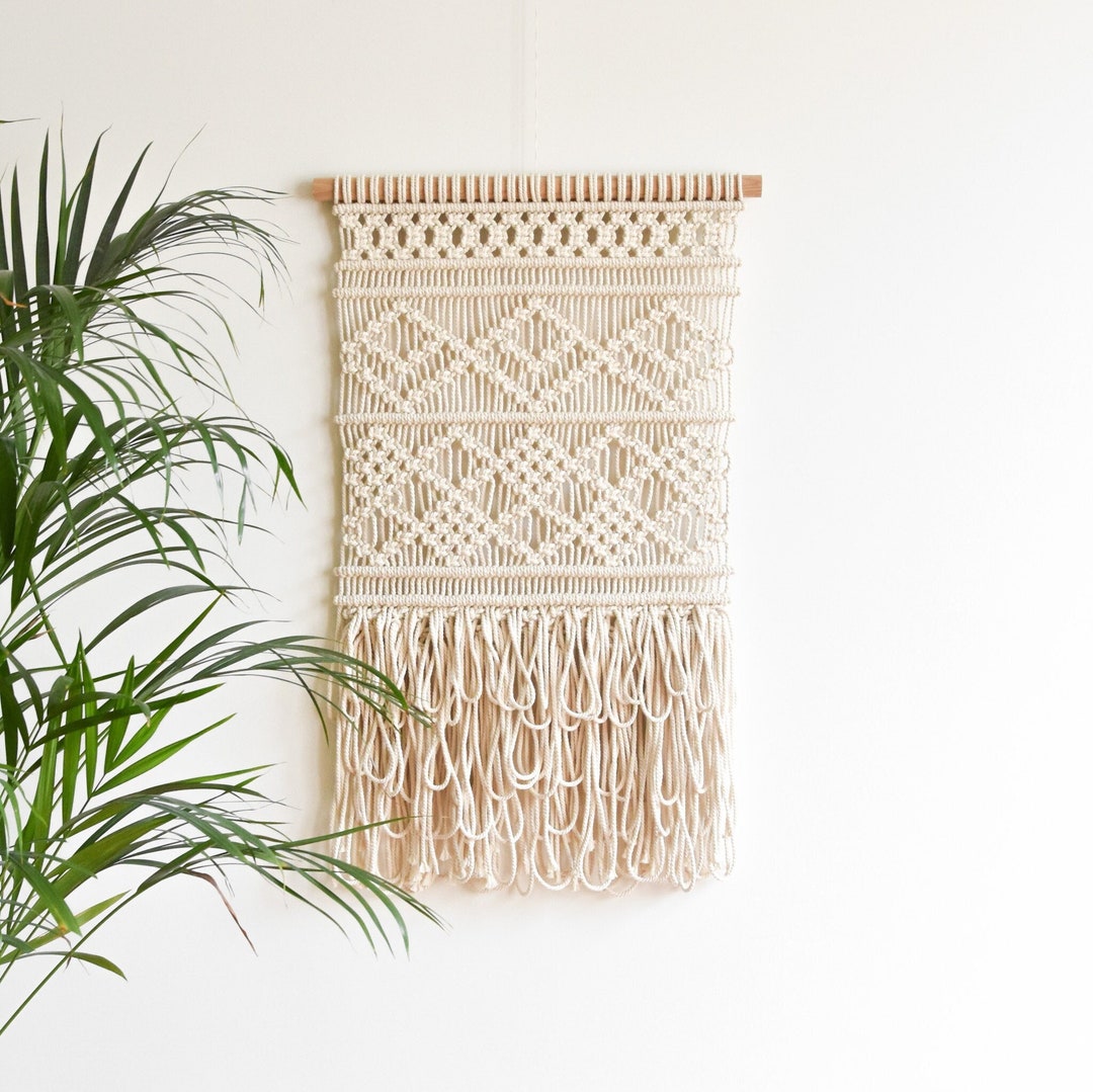 Macrame PATTERN - Written PDF and Knot Guide - Diy Macrame Wall Hanging ...