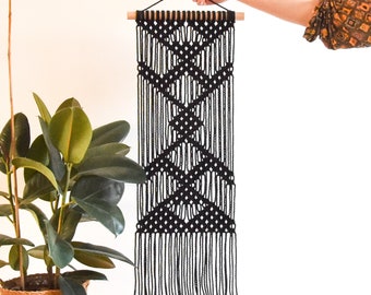 Macrame PATTERN - PDF écrit et guide des nœuds - suspension murale en macramé diy - téléchargement numérique comment tutoriel - ONYX