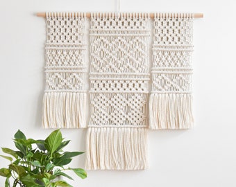 Macrame PATTERN - Written PDF and Knot Guide - diy macrame wall hanging -  digital download how to tutorial - MORGANITE