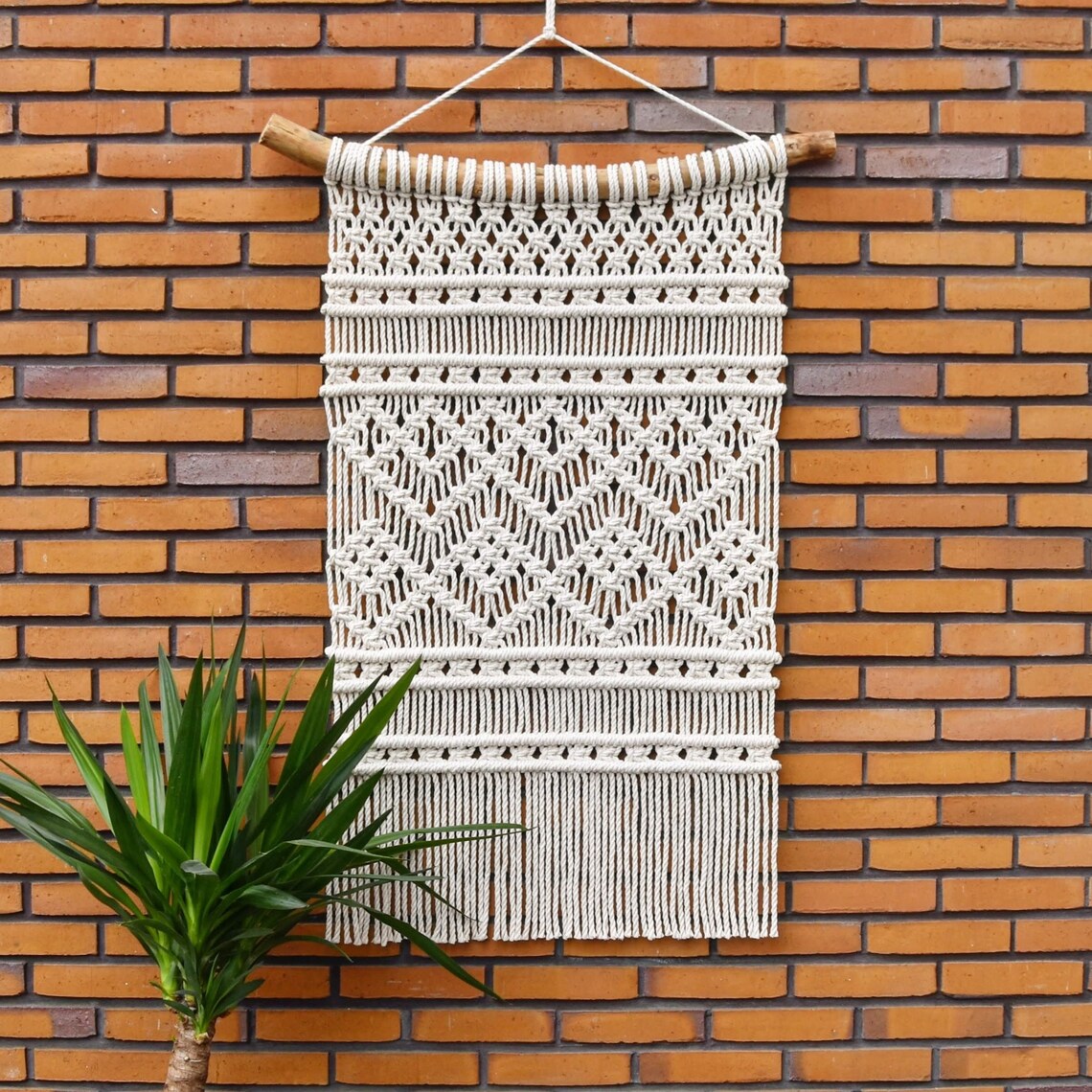 Macrame PATTERN - Written PDF and Knot Guide - Diy Macrame Wall Hanging ...