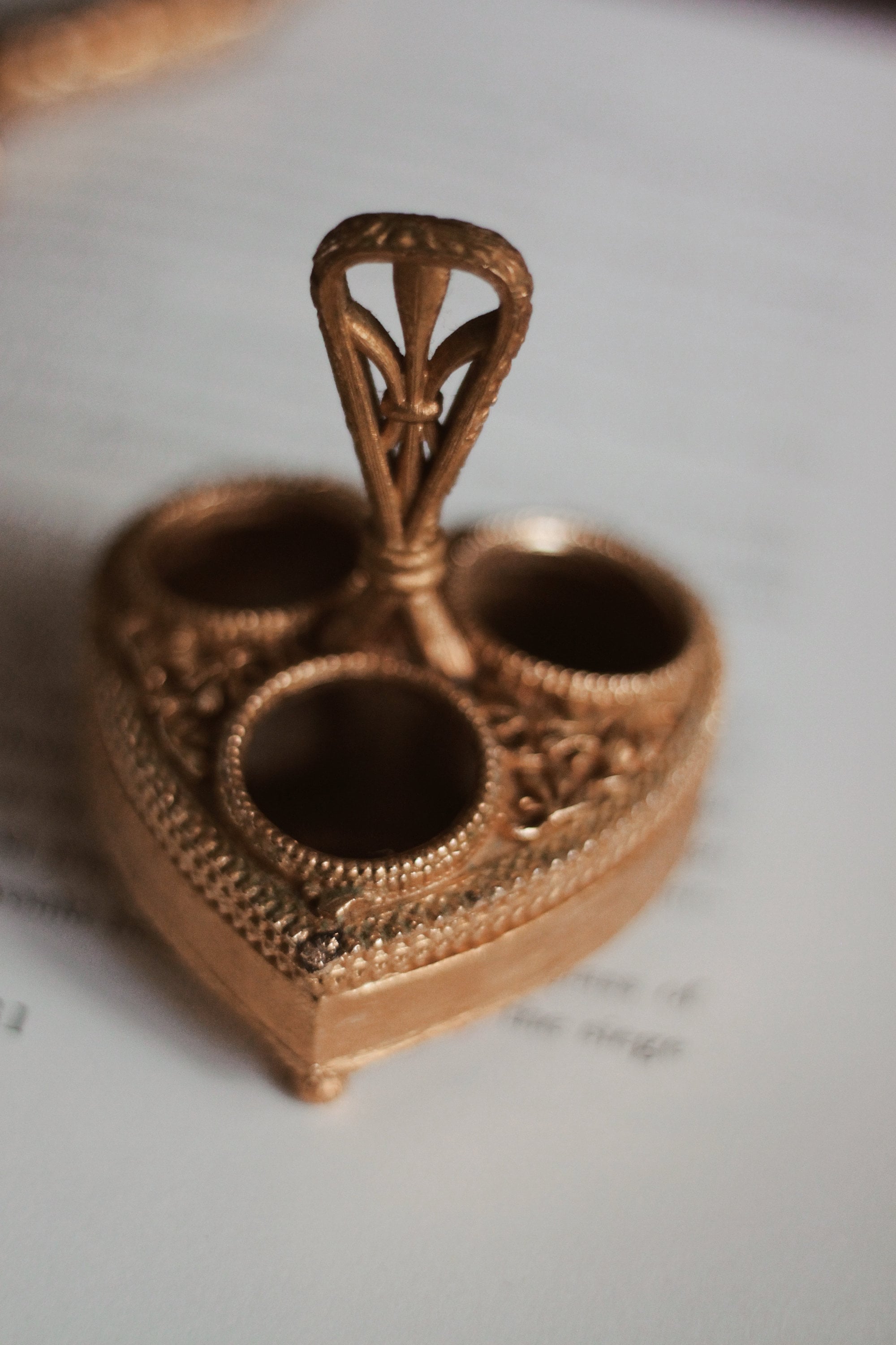 Antique brass lipstick holder Etsy