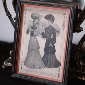 Antike Gerahmte Kunst - Vintage Druck