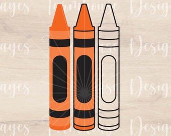 Crayon SVG | Back to School SVG | Teacher | Classroom Cut File | Instant Download | Digital File
