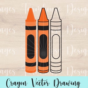 Crayon SVG | Back to School SVG | Teacher | Classroom Cut File | Instant Download | Digital File