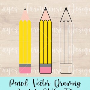 Lápis SVG | Arquivo Digital | De volta às aulas SVG | Professor | Arquivo de corte de sala de aula | Download instantâneo