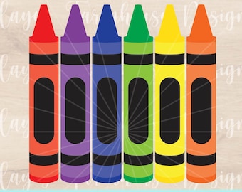 Crayon SVG | Back to School SVG | Teacher | Classroom Cut File | Instant Download | Digital File