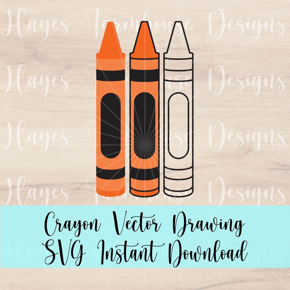 Crayon SVG | Back to School SVG | Teacher | Classroom Cut File ...