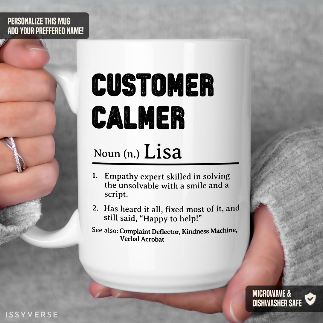 Customer Service Rep Mug, Call Center Coffee Cup, Customer Support Gift ...