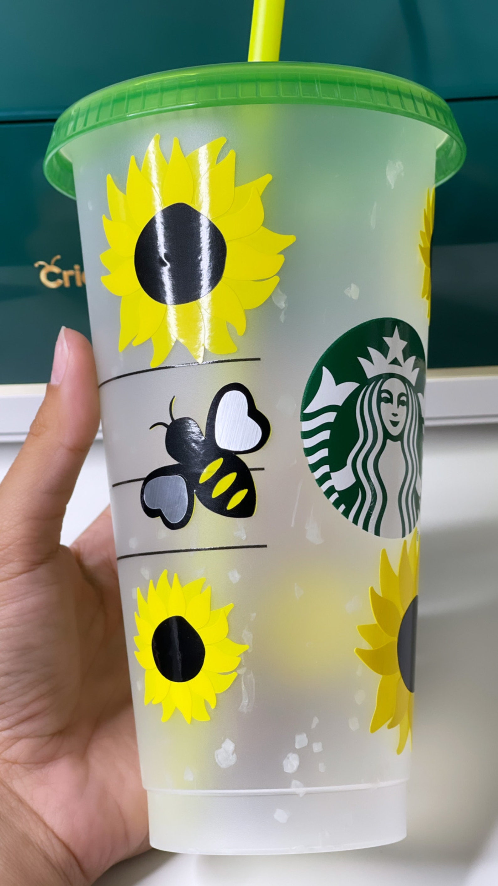 decorated starbucks cups