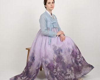 Op maat gemaakte zijden Hanbok volledige set – traditionele Koreaanse trouwjurk voor moeders