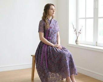 Custom Made Koreaanse Hanbok – moderne kanten bruidsjurk voor receptie en feest