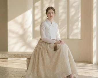 Maßgeschneidertes Hanbok 2-teiliges Kleid, Adel Chollik, Bridal Shower