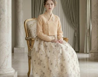 Custom Tailored Hanbok Dress, Hanarae Chollik, Bridal Shower