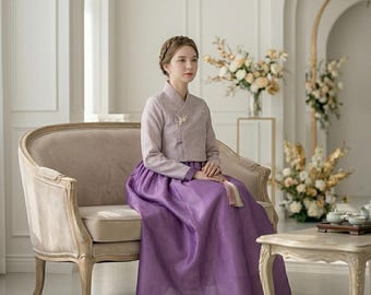 Custom Tailored Hanbok Dress, Angela Chollik, Bridal Shower