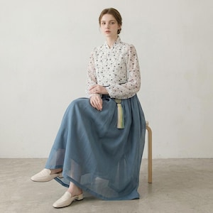 sachin and babi light blue dress Elegant Women's Summer Sundresses Loose Korean Style Clothes Women New  Vintage Print Midi Dress  buy the best products in the Ayzeze online store