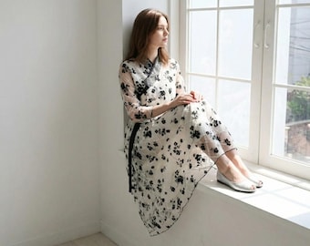 Elegante bruiloft Hanbok, Chollik Fusion-jurk, moderne Koreaanse stijl, stof