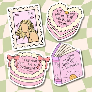 Cake Sticker || Waterproof || Summer Stickers || Sticker Aesthetic || Laptop Sticker || Girly || Stickers || Coquette Stickers ||