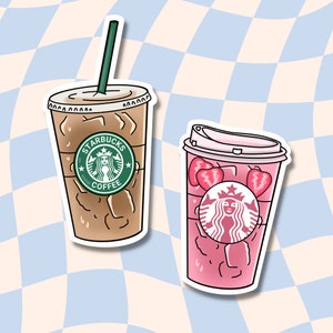 Iced Coffee Sticker || Coffee Sticker || Waterproof Stickers || Sticker Aesthetic || Laptop Stickers || Water Bottle Sticker ||