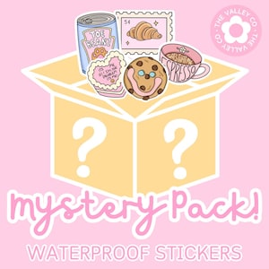 Mystery Sticker Pack || Stickers || Waterproof Stickers || Girly Stickers || Surprise Pack || Vinyl Stickers || Stamp Stickers || Cute ||