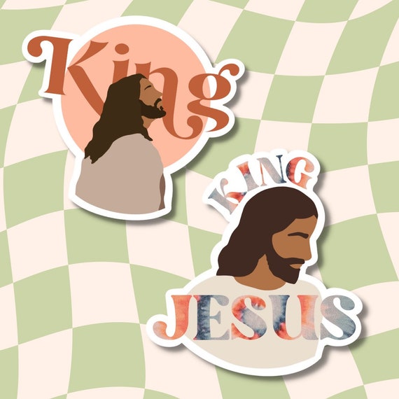 Jesus Stickers Faith Stickers Bible Stickers Waterproof Stickers Laptop  Stickers Water Bottle Stickers King Jesus 