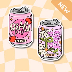 Vattentäta Girly Pop-klistermärken: Coquette Laptop-dekaler