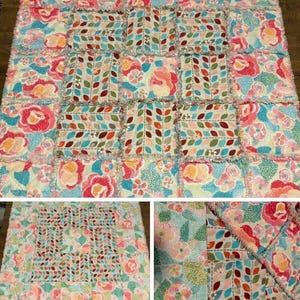 Floral Baby Rag Quilt