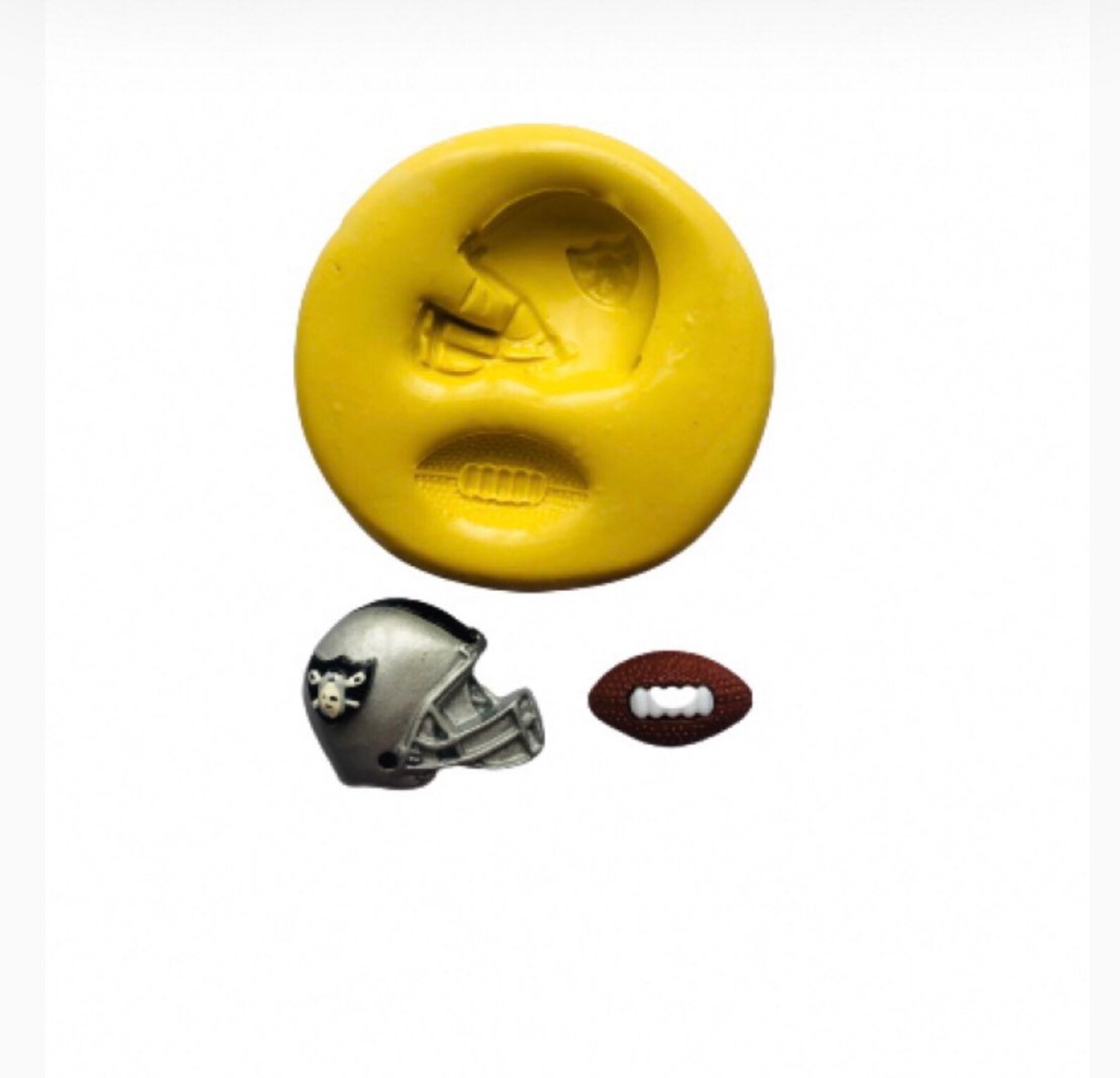Raiders helmet and football mold Etsy