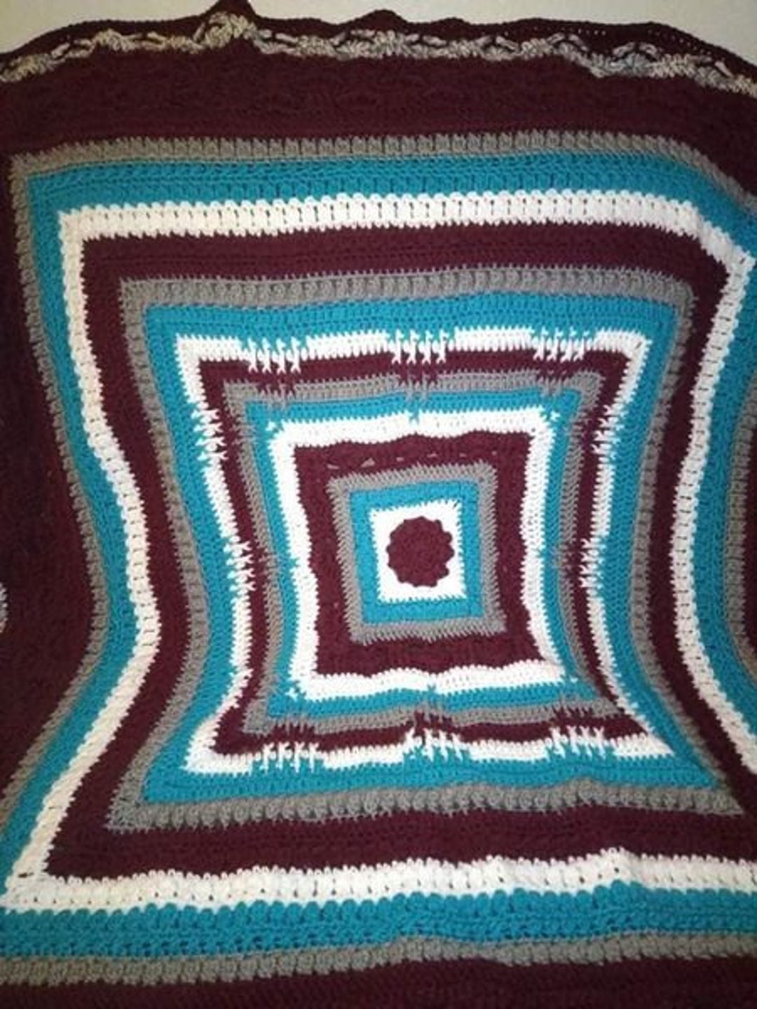 Handmade Crochet Calming Comfort Afghan Etsy