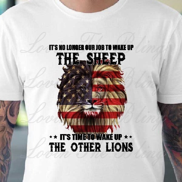 Sheep Wake the Lions | Direct to Film Transfer | Ready to press DTF Design transfer