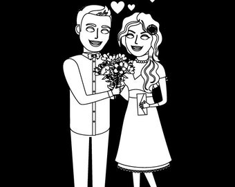 20 wedding coloring pages