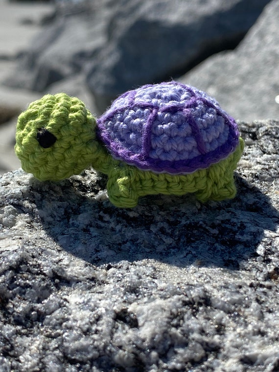 purple stuffed turtle
