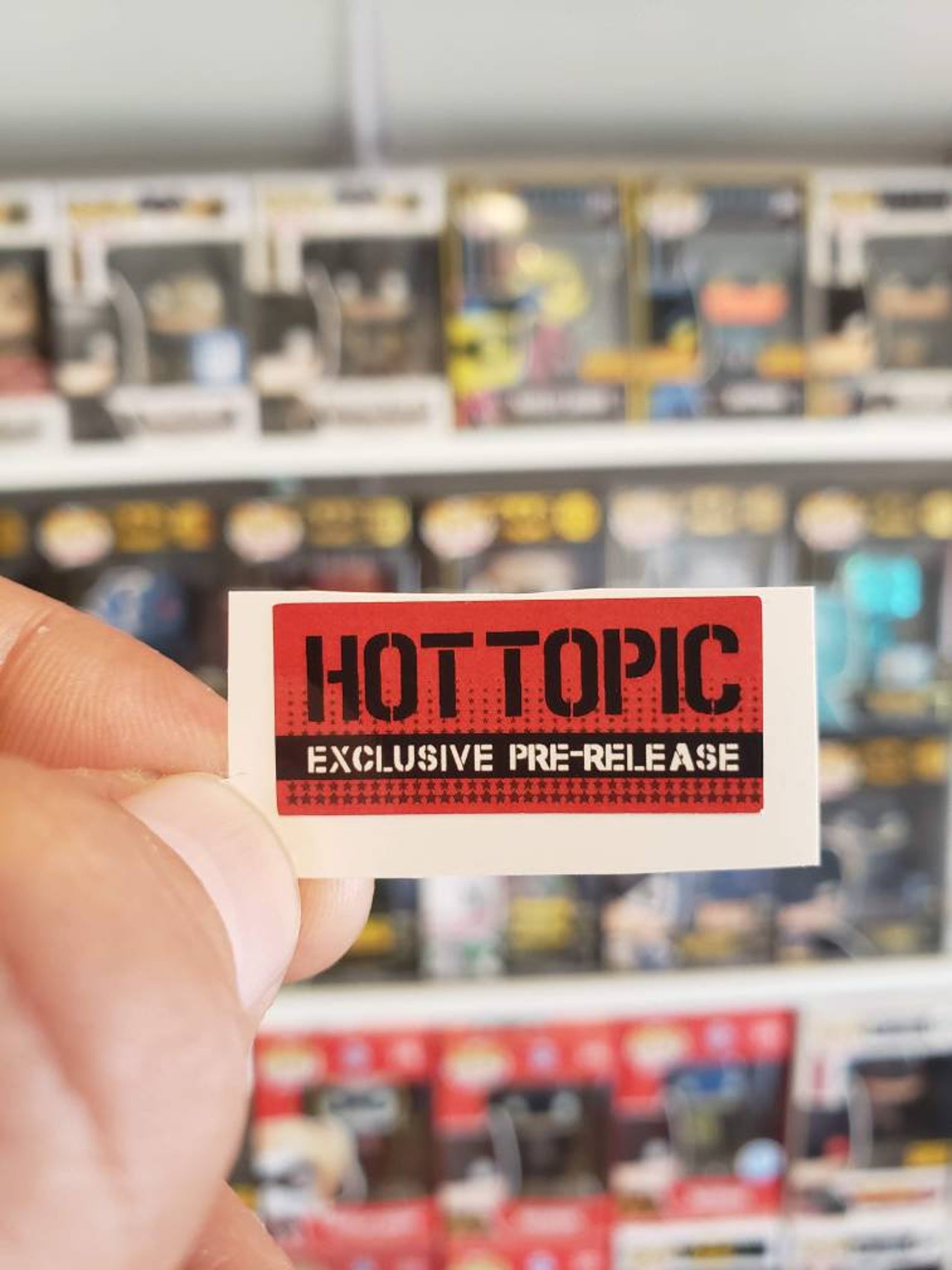 Sticker Hot Topic Pre Release Exclusive replacement for Funko Etsy