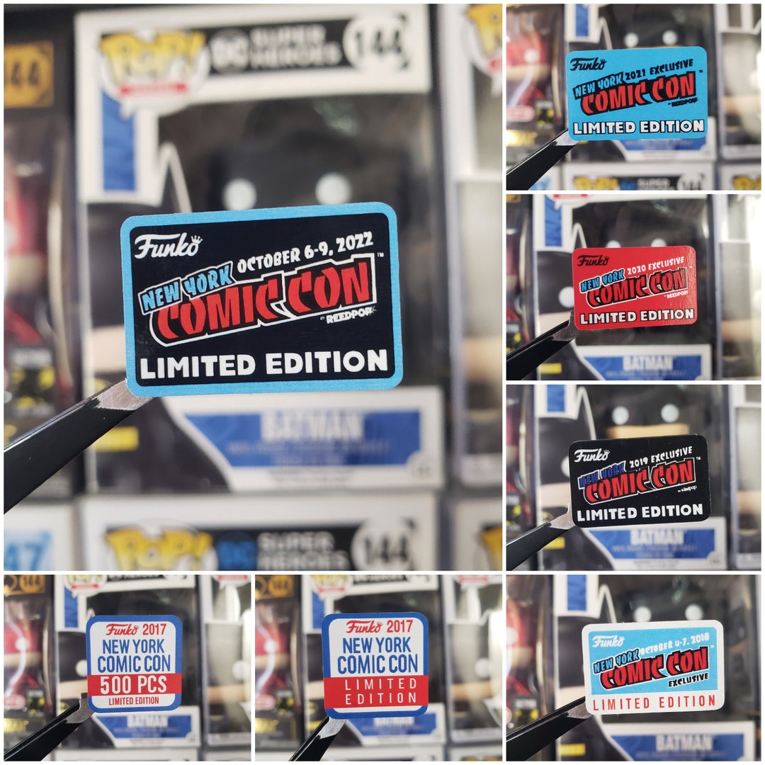 Stickers NYCC 2017 to 2022 in Person, Replacement for Funko Pop. Etsy