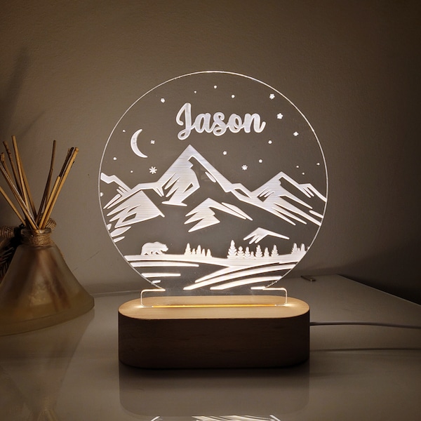 Personalized Night Light, Valentine's Day Gift, Romantic Couple on the Moon, Anniversary Gift for Couples, Gift for Him/Her