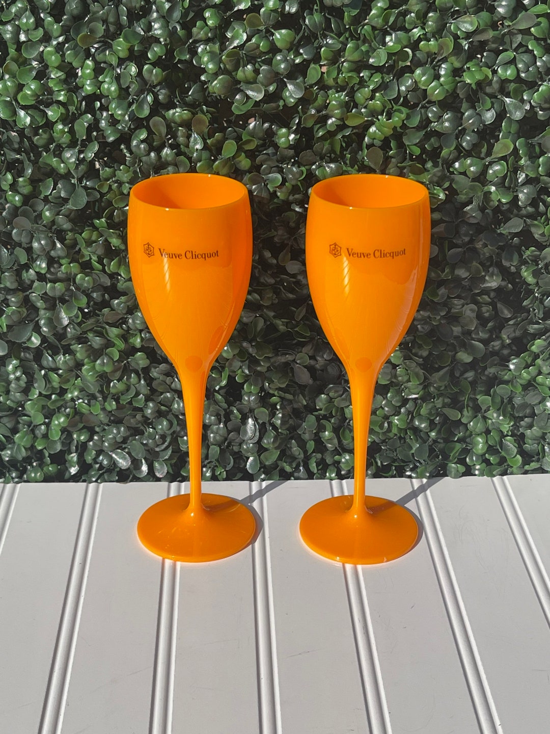 Veuve Clicquot Champagne Glasses, Veuve Acrylic Plastic Champagne
