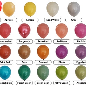 Latex Balloons Helium Quality Biodegradeable Premium Retro Neutral Earth Tone Colours 12-inch Pack of 5/10/15/20 pieces