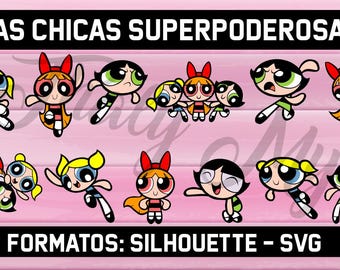 Powerpuff Girls Svg, Powerpuff Girls, Cartoon, Bubbles Svg, Girl Svg, Super Girls Svg, Super Hero pdf, Png Svg, Blossom
