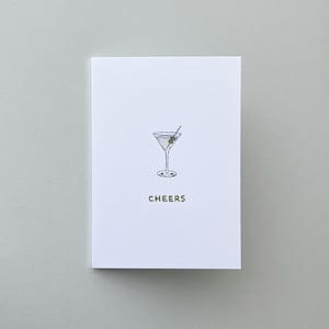Bravo Martini | carte d'anniversaire | de célébration | de voeux | Carte vierge
