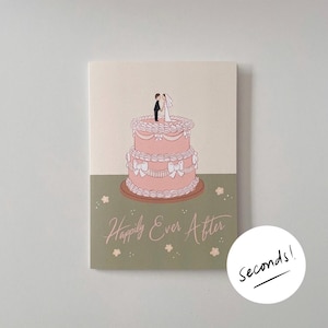 SEGUNDOS* Tarjeta de boda "Felices para siempre" / Tarjeta de felicitación / Tarjeta en blanco