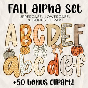 Preppy Retro Floral Autumn Alphabet PNG Grandmillennial, Preppy Floral Alphabet, Flirty Alphabet Font, Font PNG, Mom PNG, pumpkin season png