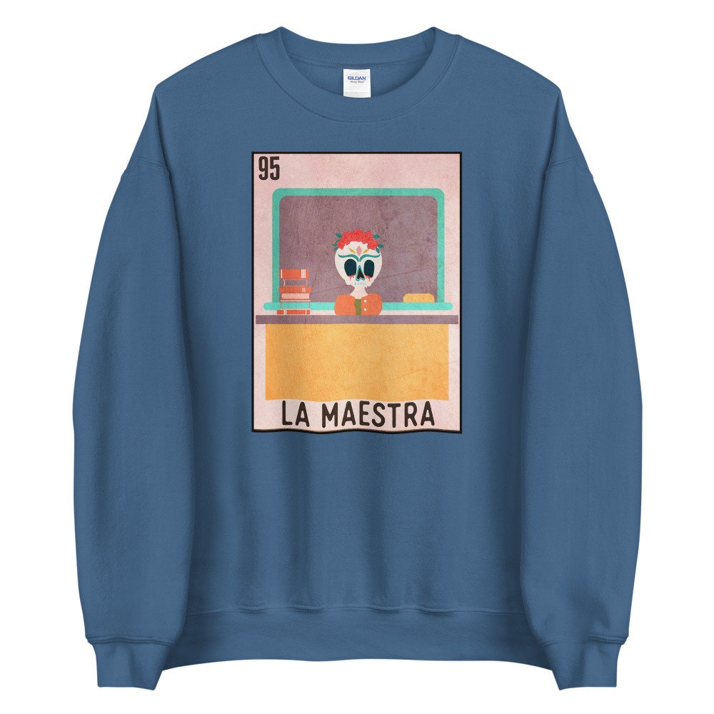 La Maestra Loteria Card Sweatshirt Spanish Teacher Shirt - Etsy
