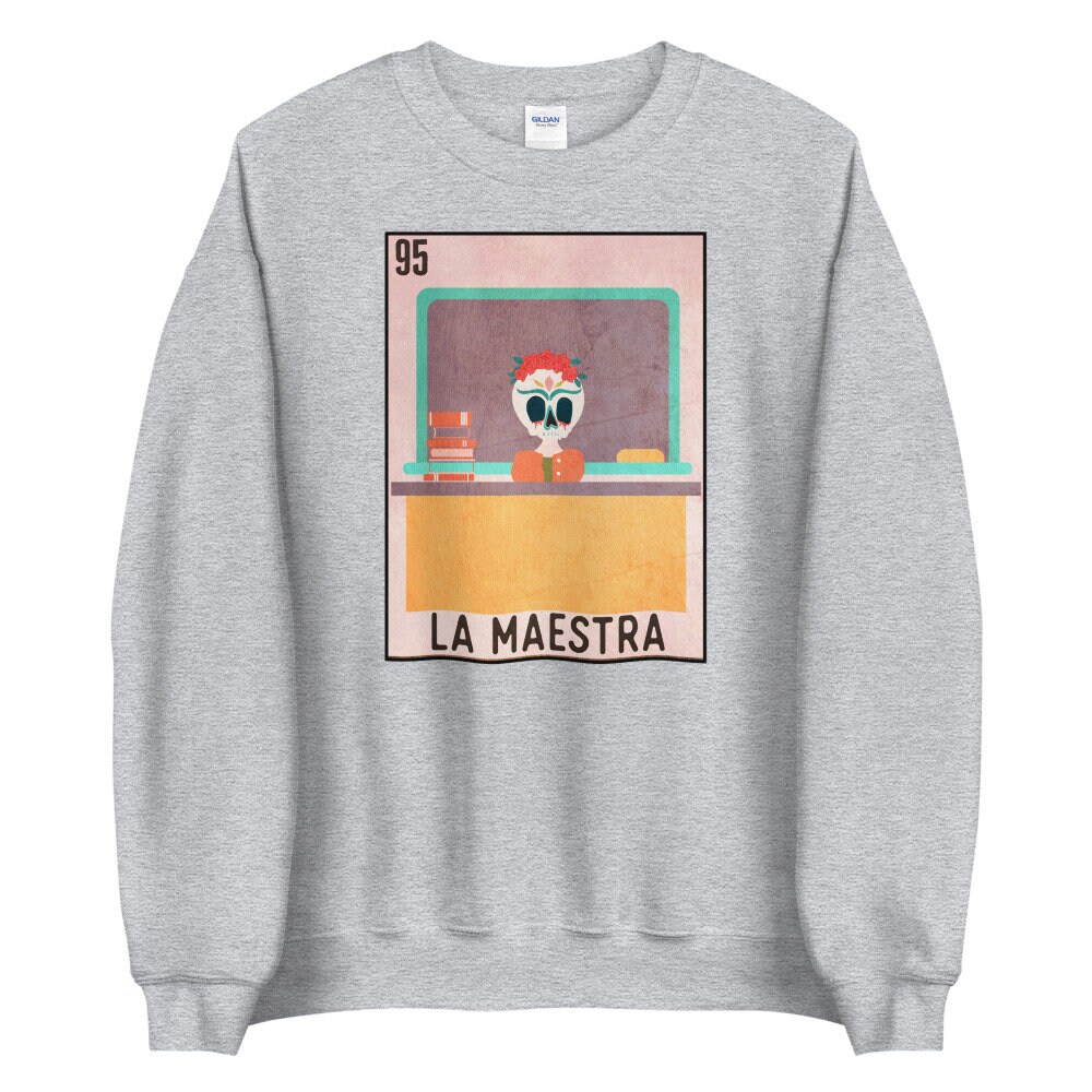 La Maestra Loteria Card Sweatshirt Spanish Teacher Shirt - Etsy
